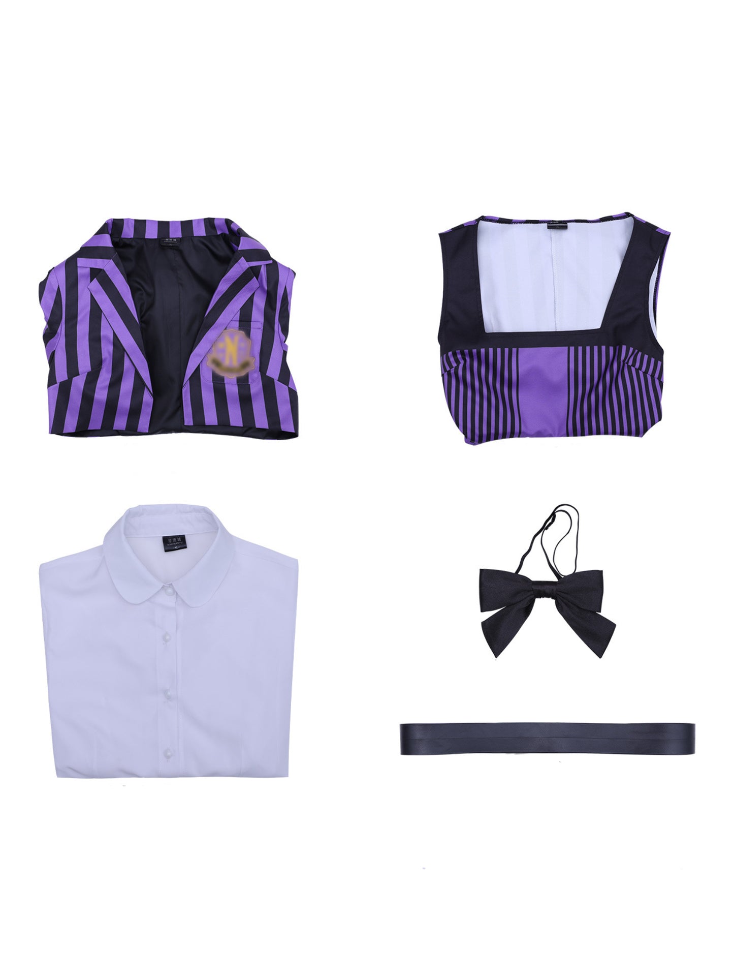 Wednesday | Uniforme violet d’Enid