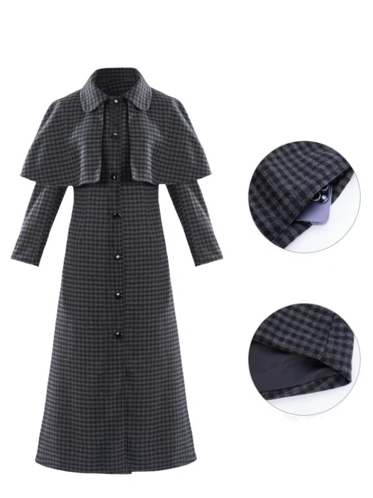 Wednesday | Trench coat with cape