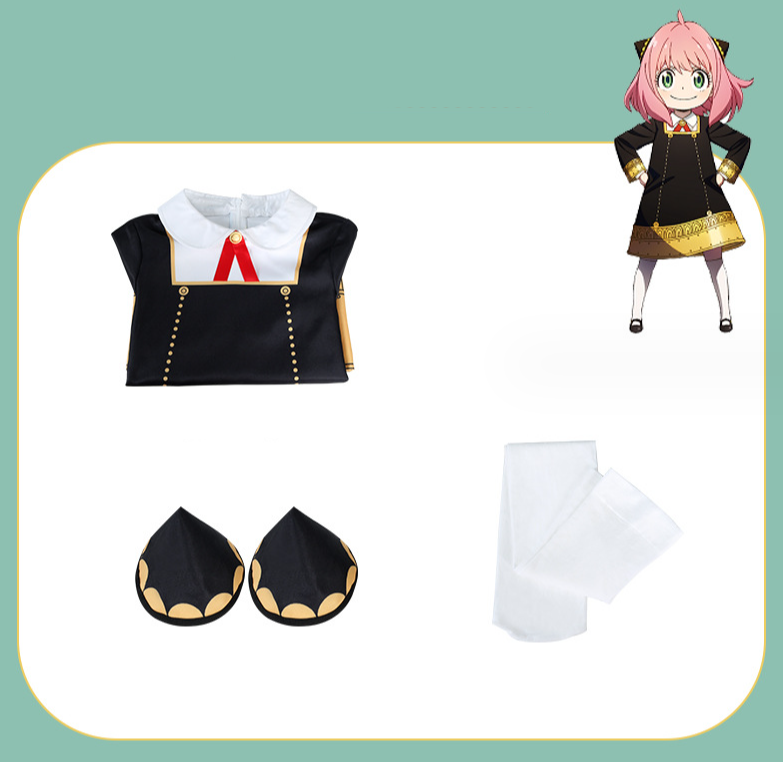 《SPY×FAMILY》-  Anya Forger Cosplay Costume